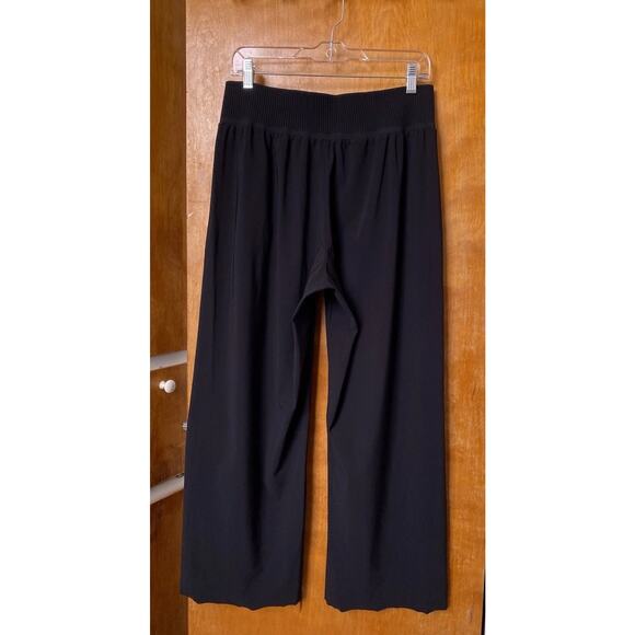 Athleta Cosmic Wide Leg High-Rise Anti-Wrinkle Black Pull-On Pants Sz M - Picture 5 of 8